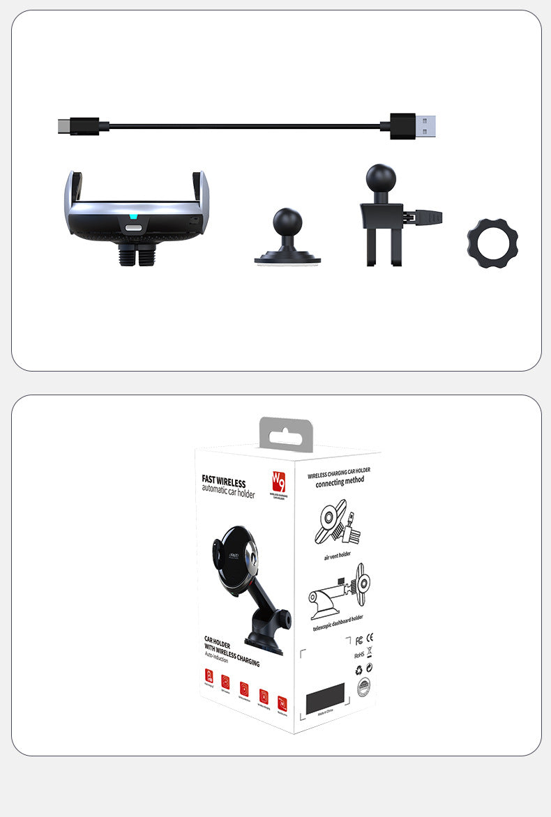 Car Phone Holder and Wireless Charger From Shloob