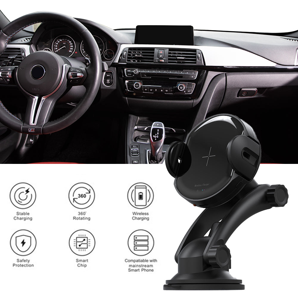 Car Phone Holder and Wireless Charger From Shloob