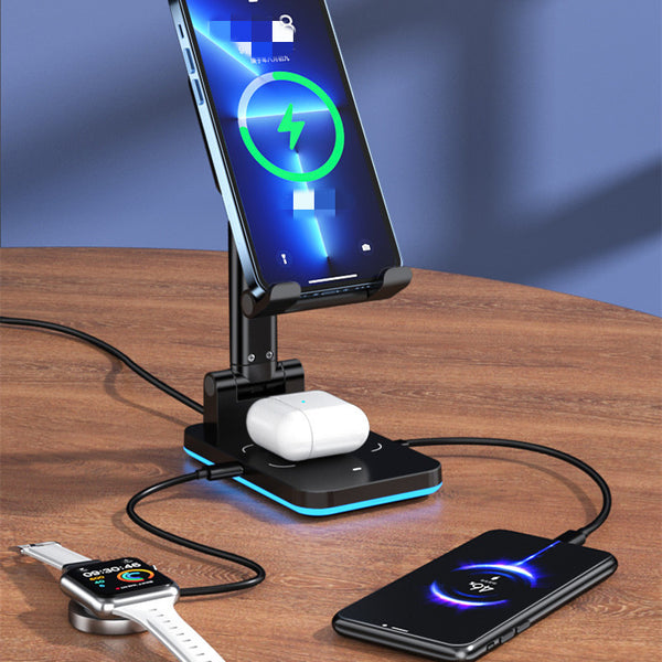 Wireless Desktop Phone Holder and Wireless Charger From Shloob.